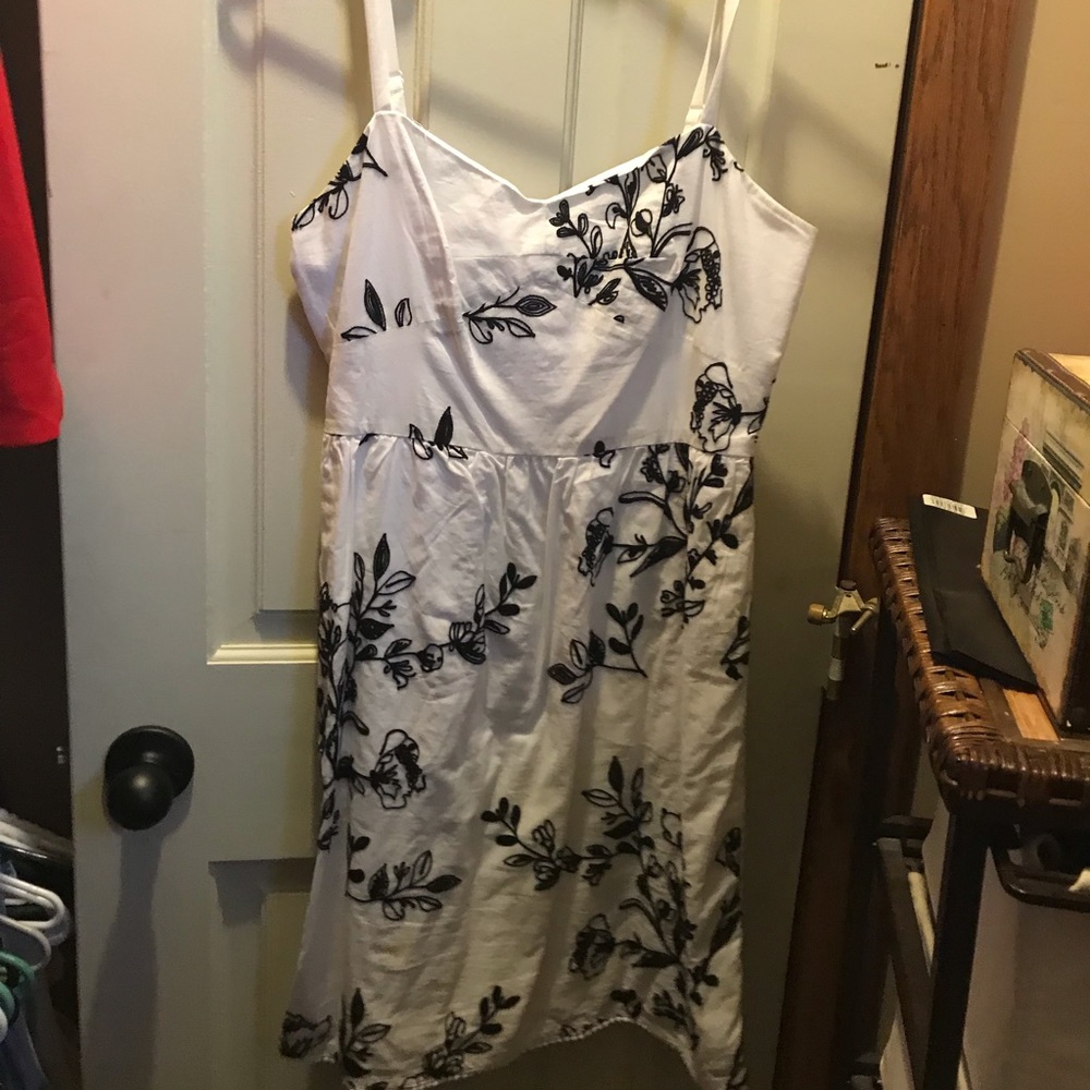 JCREW Black and White Dress